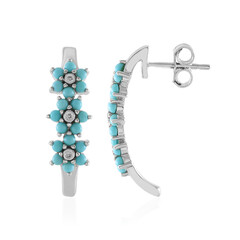 Boucles d'oreilles en argent et Turquoise