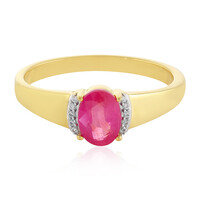 Bague en argent et Saphir rose de Madagascar