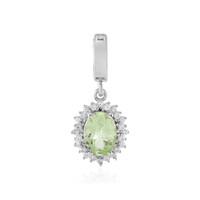 Pendentif en argent et Grenat vert menthe de Merelani