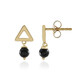 Boucles d'oreilles en argent et Onyx noir