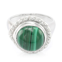 Bague en argent et Malachite