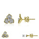 Boucles d'oreilles en or et Diamant SI1 (G) (Annette)