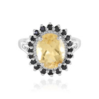 Bague en argent et Citrine