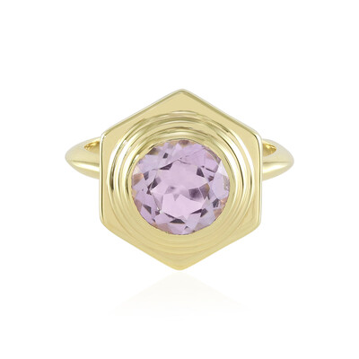 Bague en argent et Améthyste Rose de France