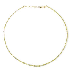 Collier en argent et Diamant jaune