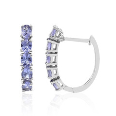 Boucles d'oreilles en argent et Tanzanite