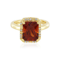 Bague en argent et Grenat Hessonite