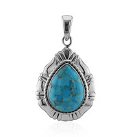 Pendentif en argent et Turquoise bleue de Mohavie (Art of Nature)