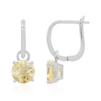 Boucles d'oreilles en argent et Citrine