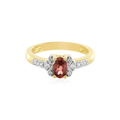 Bague en argent et Zircon rose