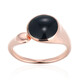 Bague en argent et Agate noire