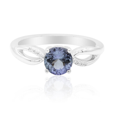 Bague en argent et Tanzanite non chauffée