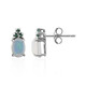 Boucles d'oreilles en argent et Opale Welo