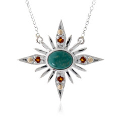 Collier en argent et Turquoise de Tyrone (Granulieren)