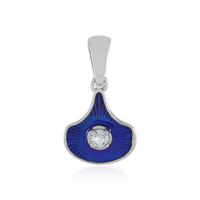 Pendentif en argent et Topaze bleu ciel