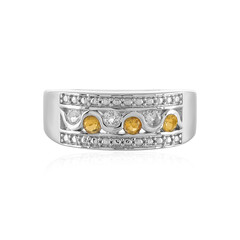 Bague en argent et Citrine