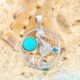 Collier en argent et Turquoise arizona