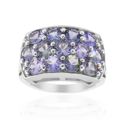 Bague en argent et Tanzanite non chauffée