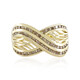 Bague en or et Diamant champagne I2 (Ornaments by de Melo)