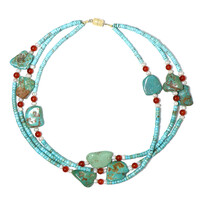 Collier en argent et Turquoise de Kingman