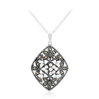 Collier en argent et Perle blanche de culture d'eau douce