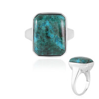 Bague pour homme en argent et Chrysocolle