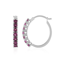 Boucles d'oreilles en argent et Grenat Rhodolite