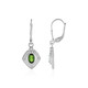 Boucles d'oreilles en argent et Diopside de Russie