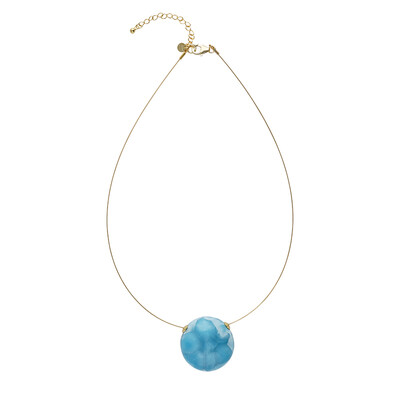 Collier en argent et Larimar