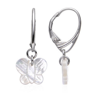 Boucles d'oreilles en argent et Nacre