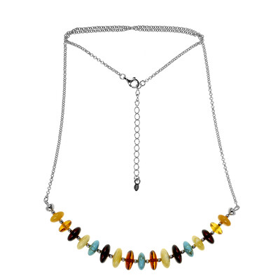 Collier en argent et Ambre baltique (dagen)