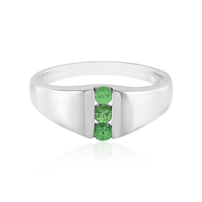 Bague en argent et Tsavorite de Tanzanie