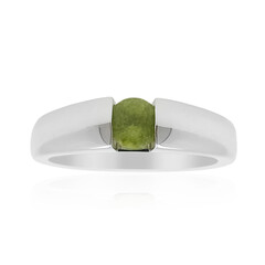 Bague en argent et Vésuvianite