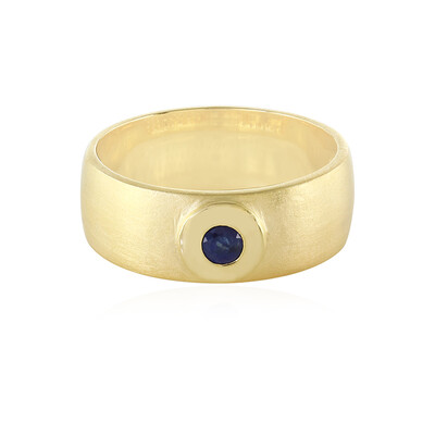 Bague en argent et Saphir bleu de Madagascar (MONOSONO COLLECTION)