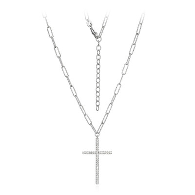 Collier en argent et Topaze blanche