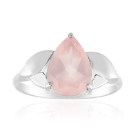 Bague en argent et Quartz rose