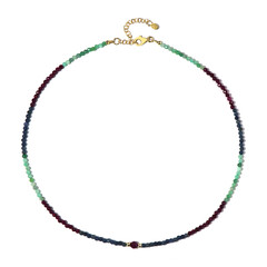 Collier en argent et Rubis du Mozambique