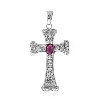 Pendentif en argent et Tourmaline rose