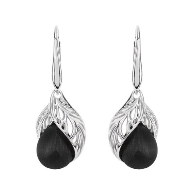 Boucles d'oreilles en argent et Chêne des marais (dagen)