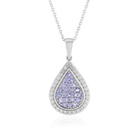 Collier en argent et Tanzanite