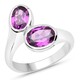 Bague en argent et Grenat magenta