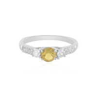 Bague en argent et Béryl jaune