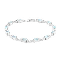 Bracelet en argent et Topaze bleu ciel