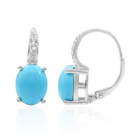 Boucles d'oreilles en argent et Turquoise arizona