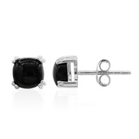 Boucles d'oreilles en argent et Onyx noir