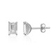 Boucles d'oreilles en argent et Topaze blanche