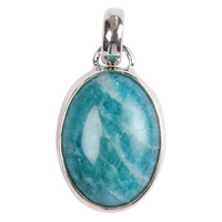 Pendentif en argent et Amazonite