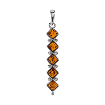 Pendentif en argent et Ambre baltique (dagen)