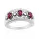 Bague en argent et Rubis