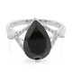 Bague en argent et Spinelle noir